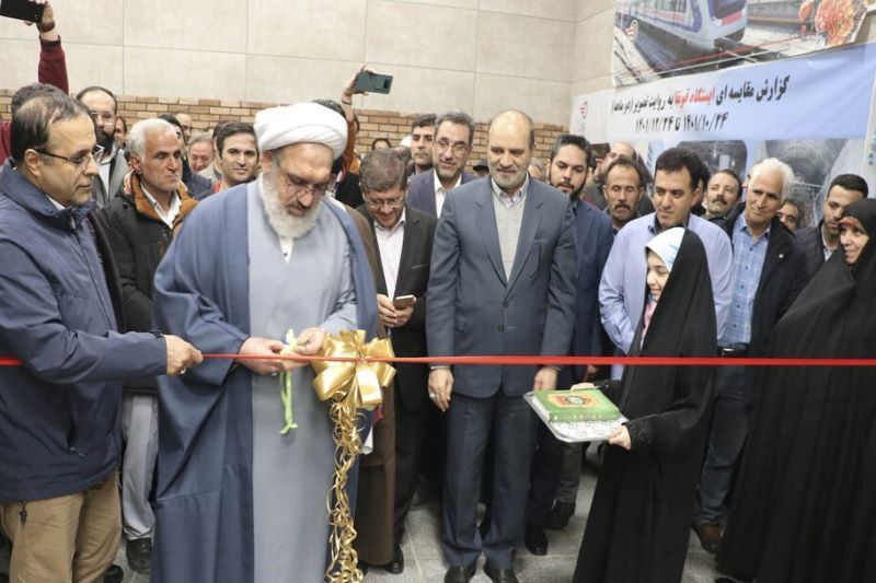 آخرین ایستگاه خط یک قطار شهری تبریز افتتاح شد