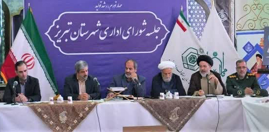 برگزاری جلسه شورای اداری شهرستان تبریز در امامزاده کججانی