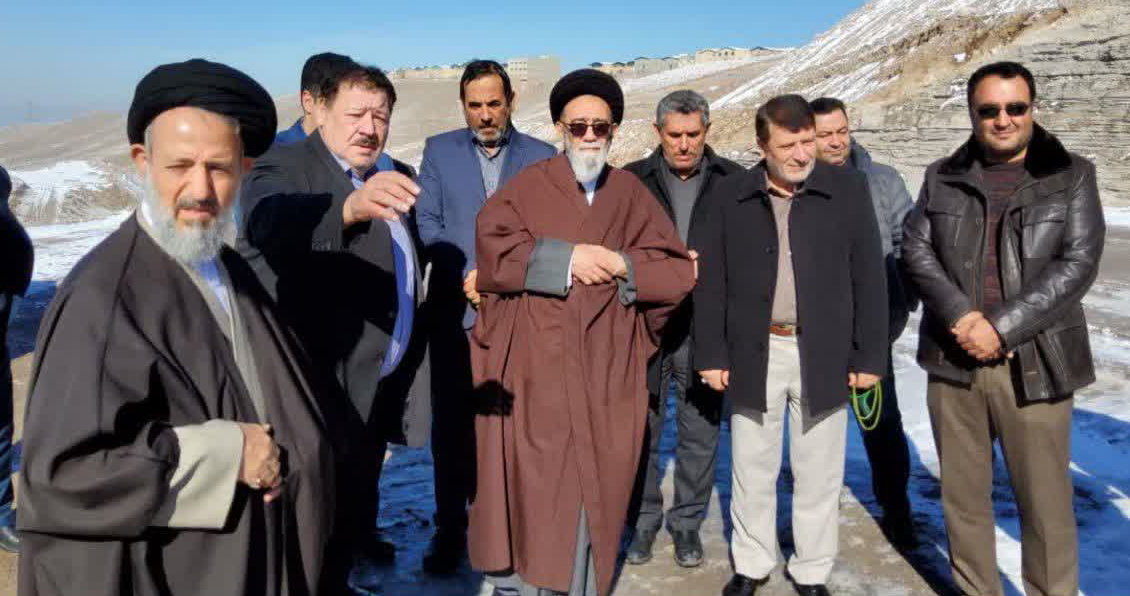 بازدید نماینده ولی فقیه در آذربایجان شرقی از قطعه ۶ آزادراه تبریز- ارومیه