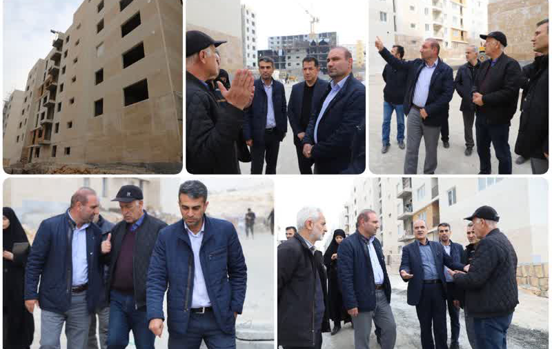 بازدید مدیرعامل شرکت عمران شهر جدید سهند از پروژه مهسان نهضت ملی مسکن