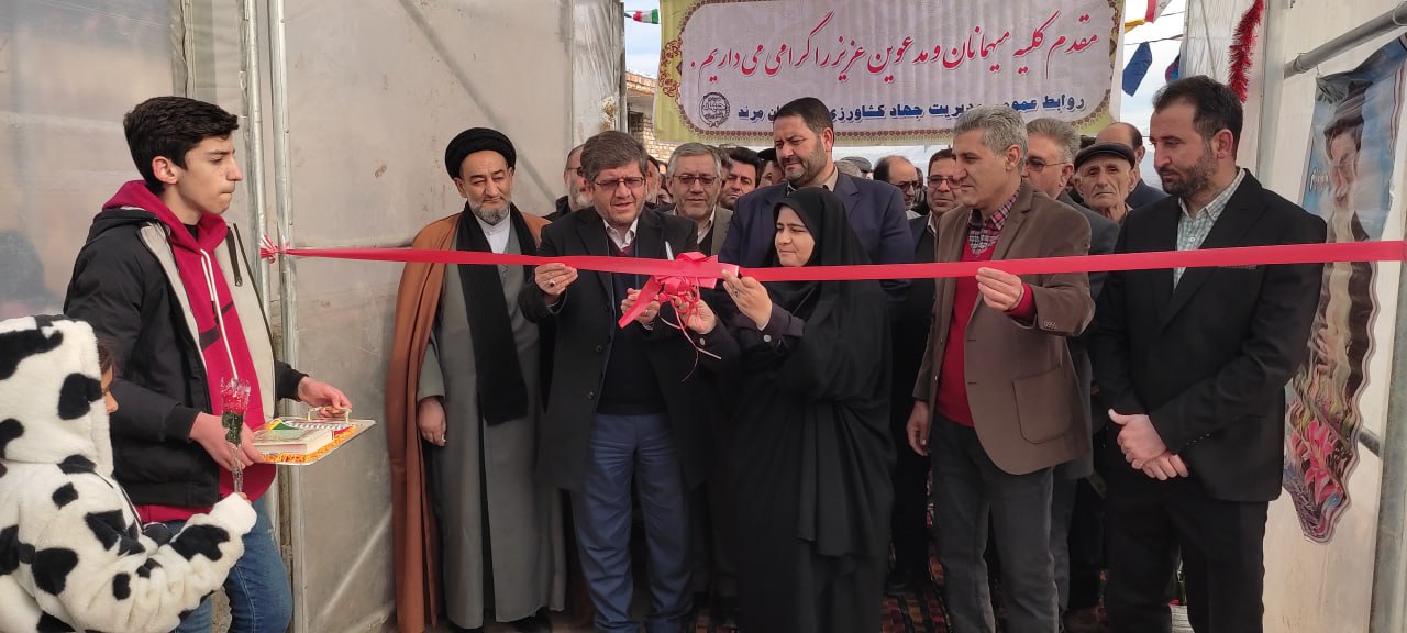 افتتاح گلخانه ۷۲۰۰ مترمربعی در روستای اربطان مرند