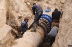 جابجایی خطوط انتقال آب شرب تبریز واقع در تقاطع باسمنج