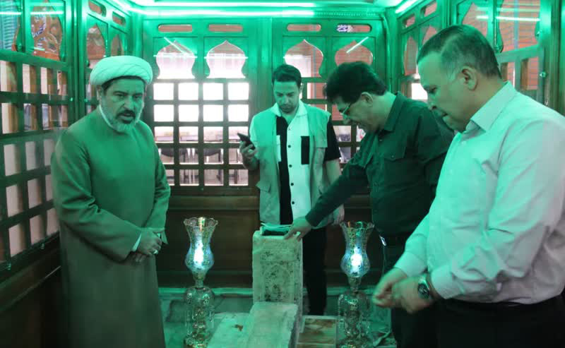 آئین غبارروبی بقعه عارف بالله شاه حسین ولی تبریز با حضور مسئولین شهری