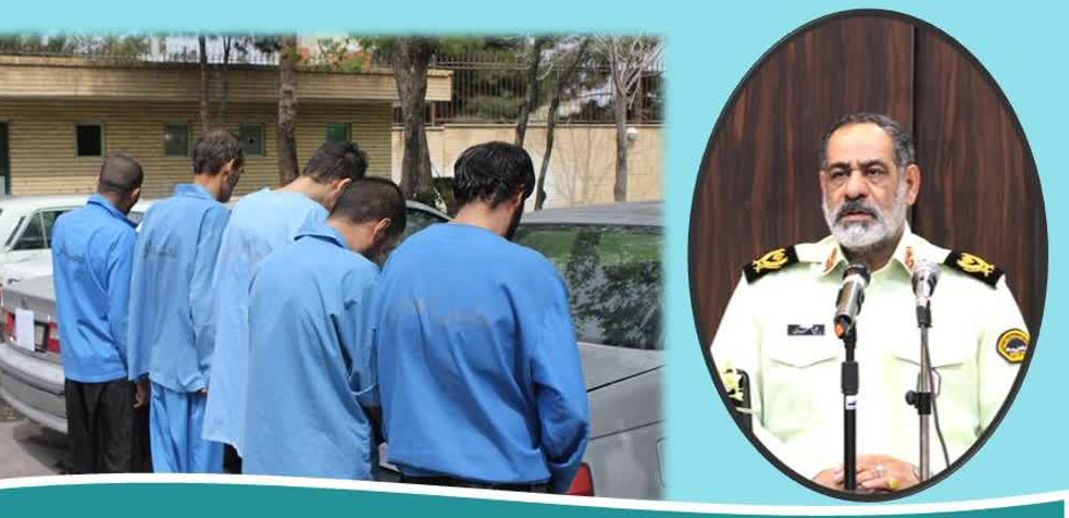 کشف ۹۶ فقره سرقت محتويات داخل خودرو در تبريز