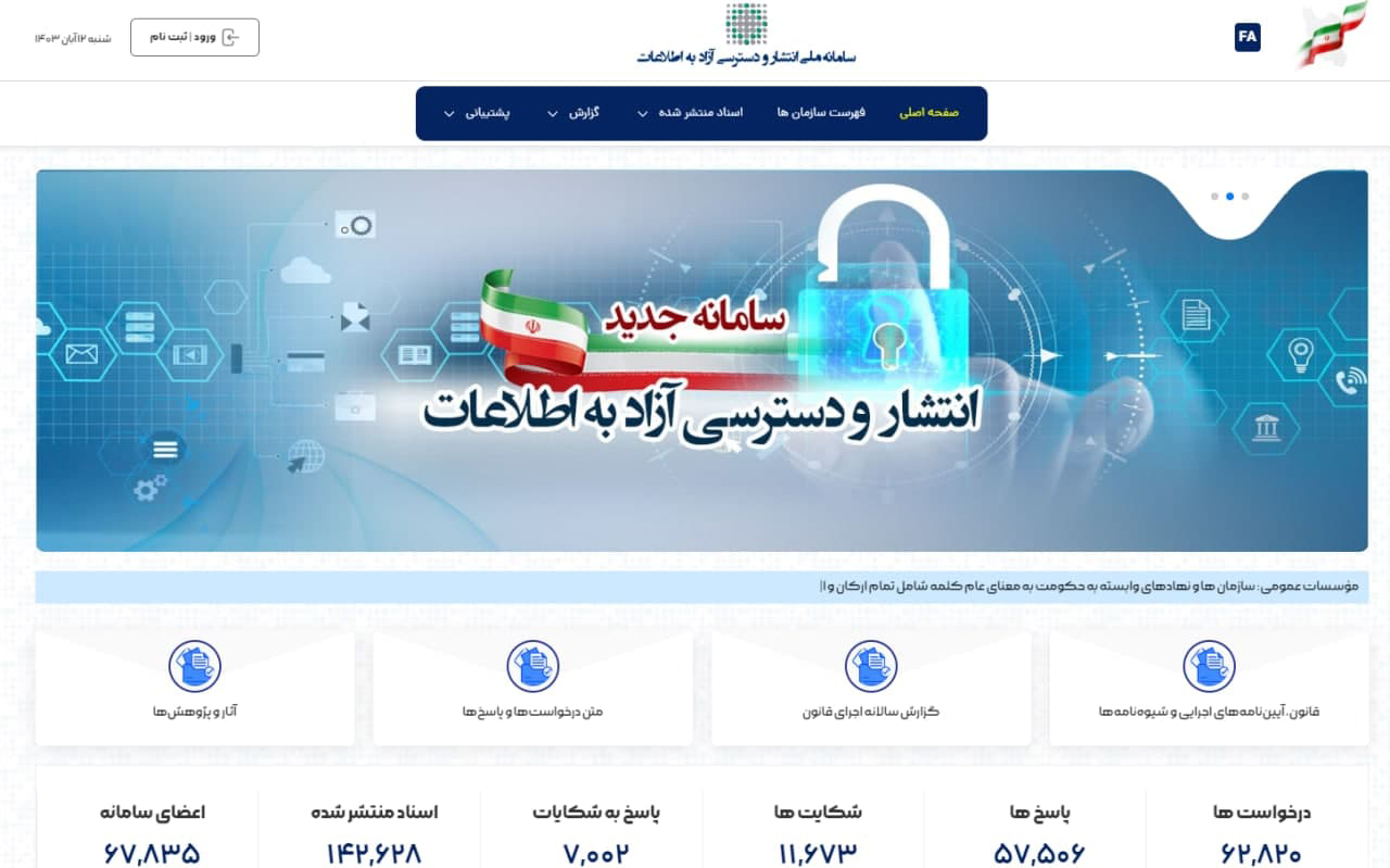 رتبه اول سازمان جهاد کشاورزی آذربایجان شرقی در پاسخگویی و انتشار آزاد اطلاعات