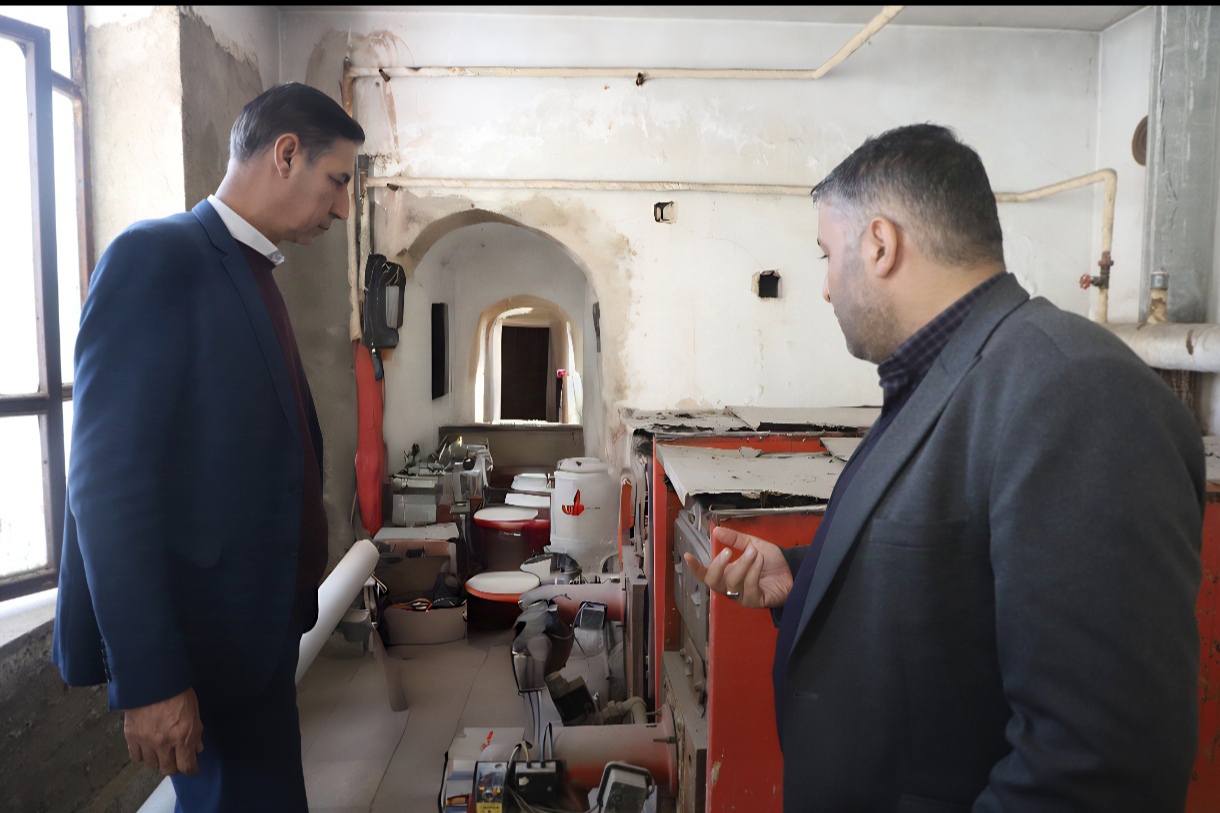 بازدید مدیرکل نوسازی مدارس آذربایجان شرقی از سامانه های گرمایشی مدارس تبریز