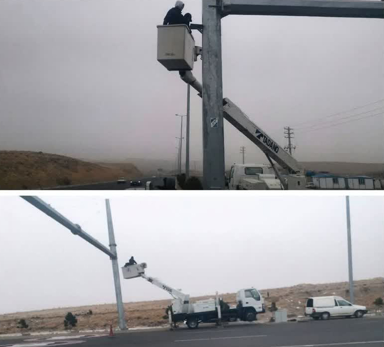 آغاز نصب دوربین‌های کنترل سرعت در آزادراه تبریز-سهند