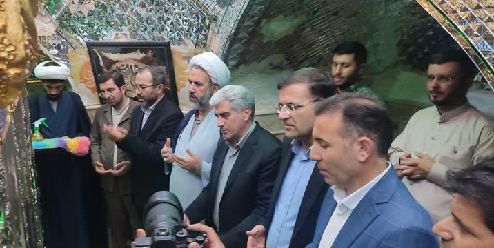 غبارروبی امامزاده سیدحسین(ع) اسکو در اولین روز هفته وقف