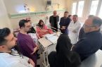 عیادت مدیرکل حفاظت محیط زیست آذربایجان شرقی از بیماران ریوی بیمارستان امام رضا تبریز
