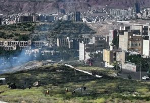آتش‌سوزی علف‌های هرز اراضی دانشگاه تبریز مهار شد